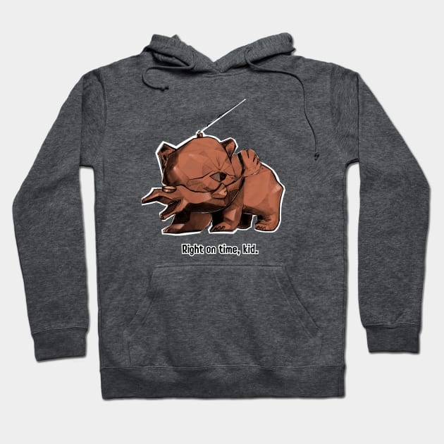 Mr. Grizz Greeting Hoodie by amiibler